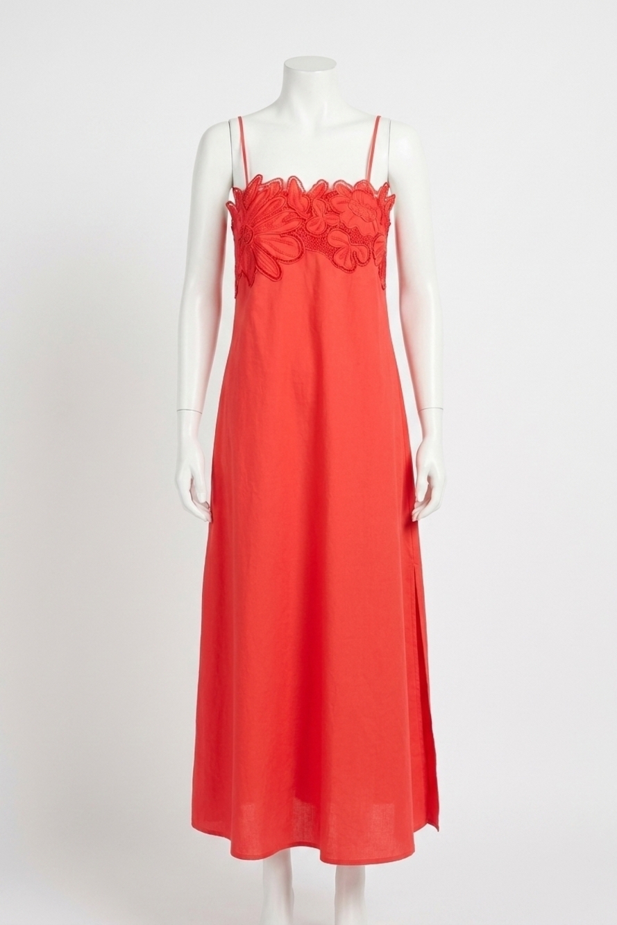 NEW LUCY PARIS rey maxi dress in red